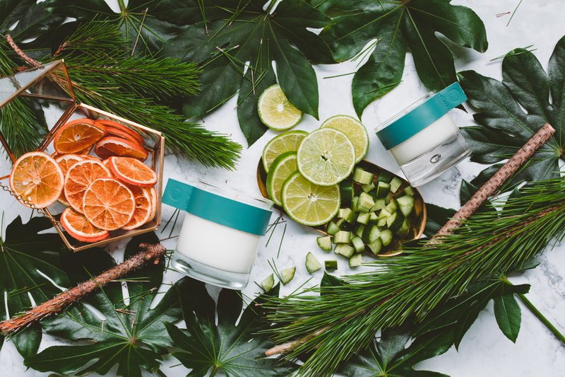 【居家香氛最强】天然大豆香氛蜡烛 香氛精油按摩蜡烛 清新调 - 蜡烛/烛台 - 玻璃 