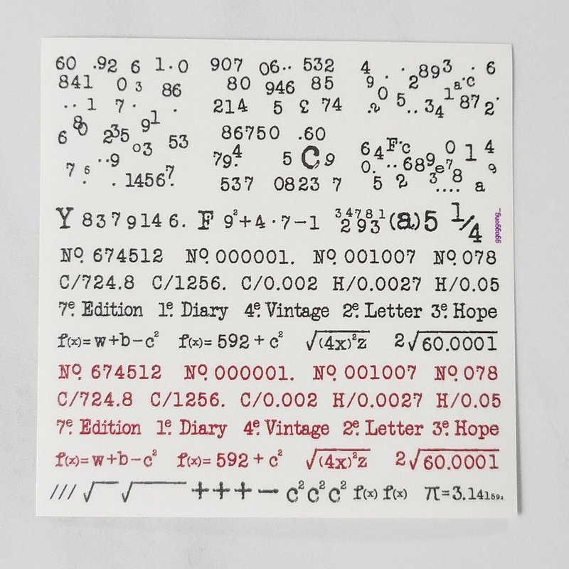 官方数学贴纸 - 贴纸 - 其他材质 