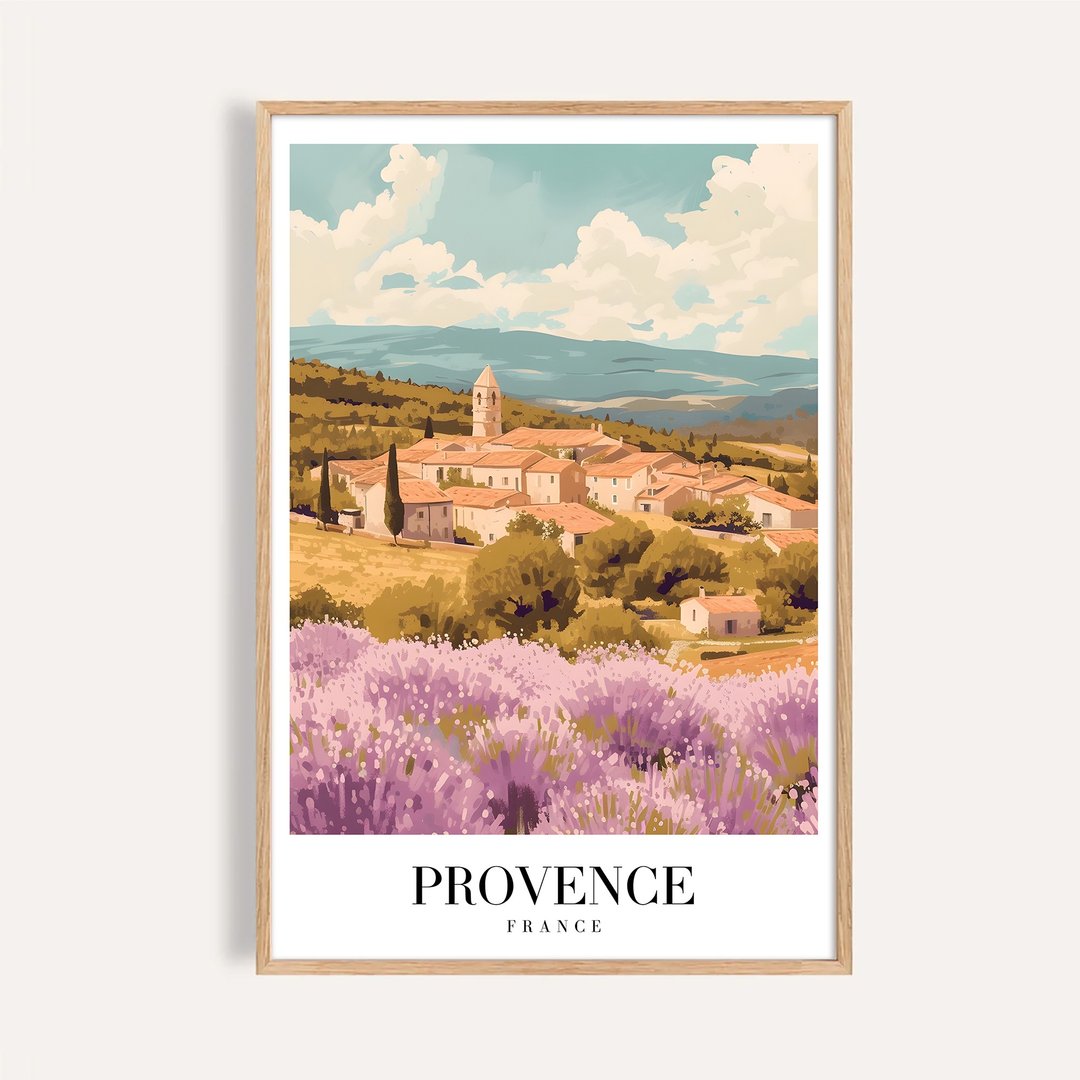 普罗旺斯 薰衣草 Provence Lavender / 城市景观插画海报 挂画 - 海报/装饰画/版画 - 纸 