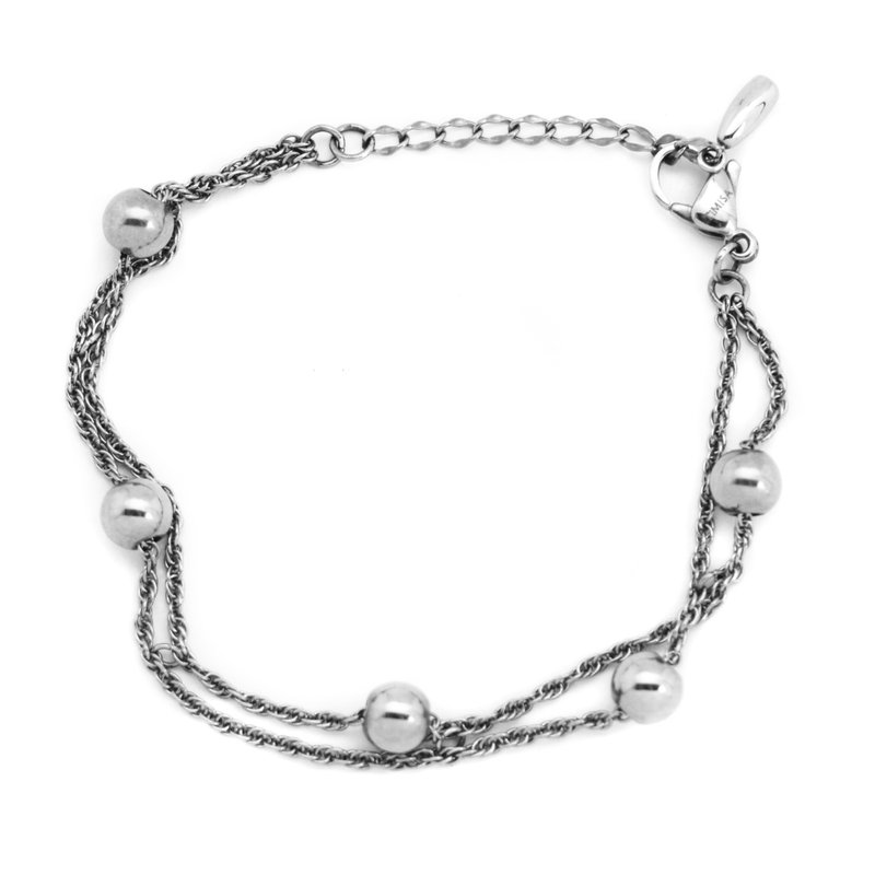 转圈圈 纯钛手链 (抗敏/永不变质/无涂层/FreeSize) - 手链/手环 - 其他金属 银色