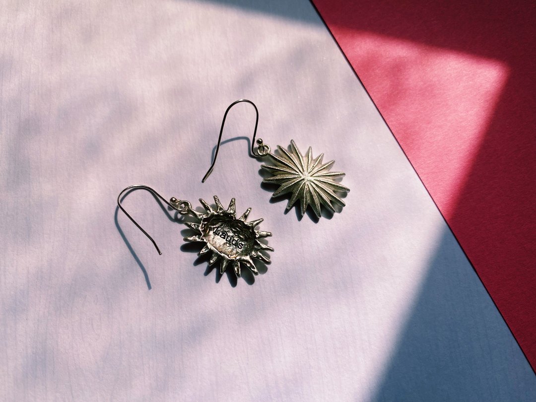 Light Earrings 光系耳环 - 耳环/耳夹 - 纯银 银色
