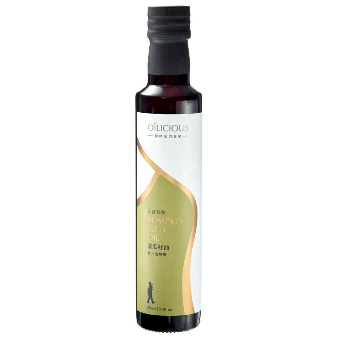 人良油坊 第一道冷压初榨浅焙初榨南瓜籽油250ml 富含锌 - 酱料/调味料 - 新鲜食材 橘色