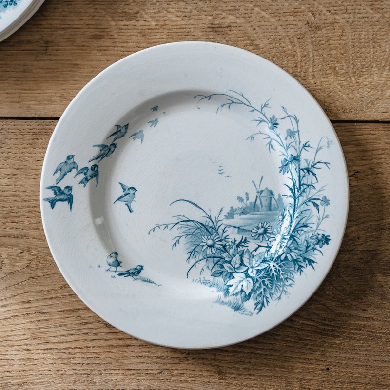 小镇风光餐盘 直径23cm - 盘子/餐盘/盘架 - 陶 