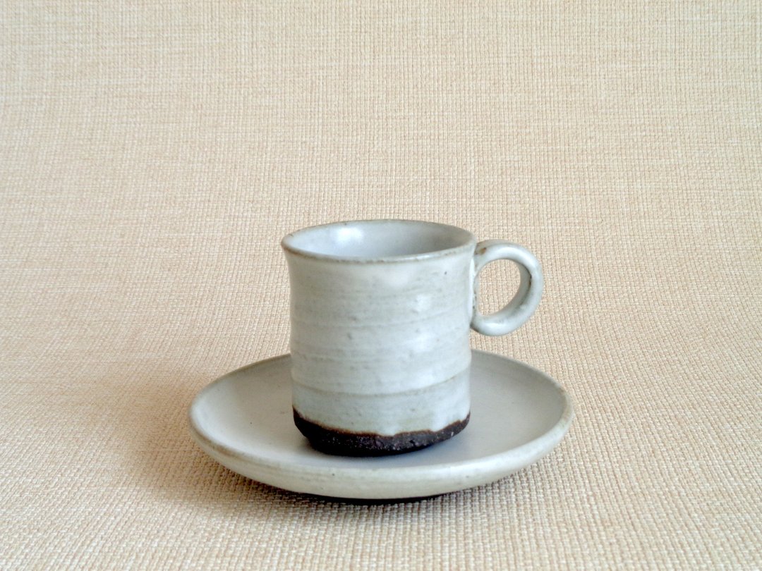浓缩咖啡杯・杯碟 a - 咖啡杯/马克杯 - 陶 白色