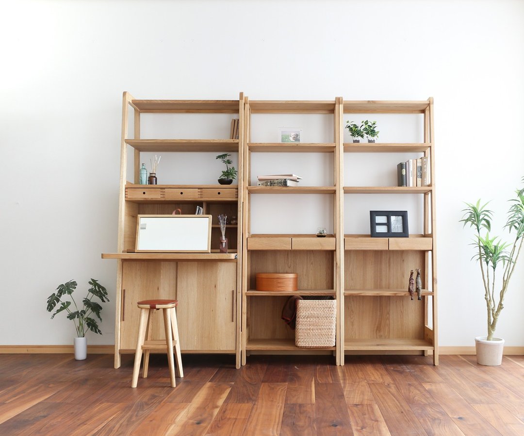 旭川家具 大雪木工 luonto 79写字台 - 餐桌/书桌 - 木头 咖啡色