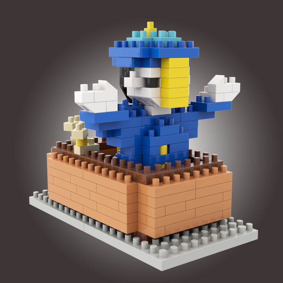 Archbrickx豚肉窝贴 香港鬼怪百物语东华义庄僵尸微积木nanoblock - 玩偶/公仔 - 塑料 多色
