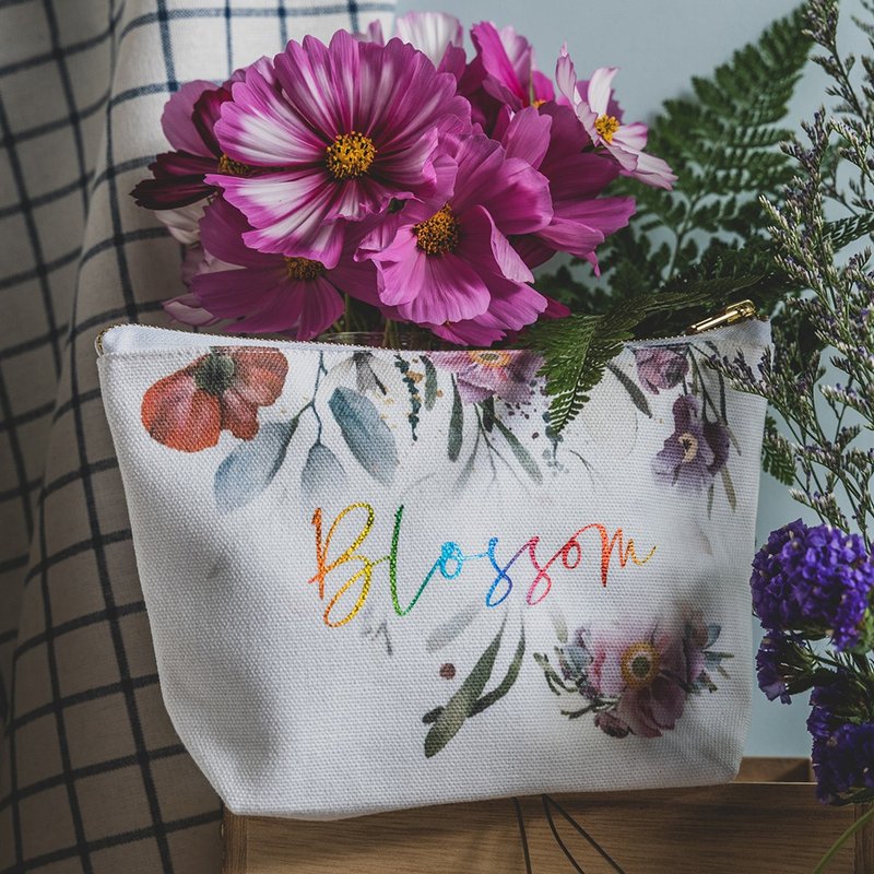 【定制_化妆包】春季款 | 结婚、生日、毕业 情人 圣诞交换 礼物 - 化妆包/杂物包 - 棉．麻 粉红色