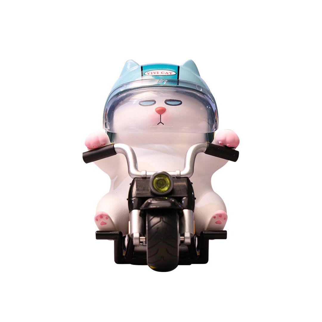 ViviCat 懒头盔-慵懒猫咪系列公仔盒玩(单入随机款) - 玩偶/公仔 - 塑料 白色