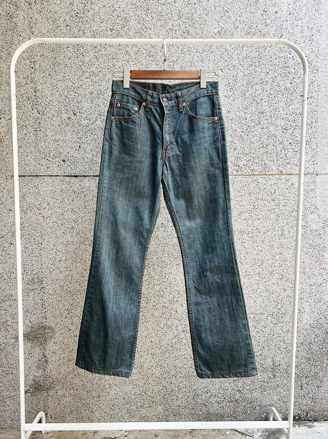 Levis / 517 W28腰 素面蓝绿色周末派对 古着牛仔丹宁牛仔长裤 - 女装长裤 - 棉 蓝色