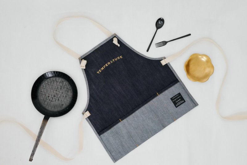 [ TEMPERATURE ] 美军美式 职人上身牛仔 工作服 围裙 - 女装上衣 - 棉．麻 