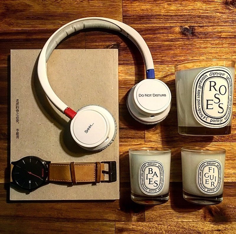 Bright 定制化有线耳机 Shhh...Do Not Disturb 请勿打扰 红/蓝色 - 耳机 - 塑料 多色