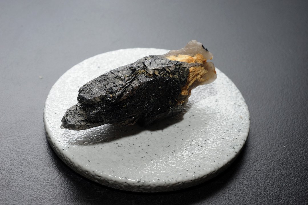 黑碧玺+骨干白水晶B1 矿石/水晶/灵修/开运/招财/破煞/防小人 - 摆饰 - 水晶 