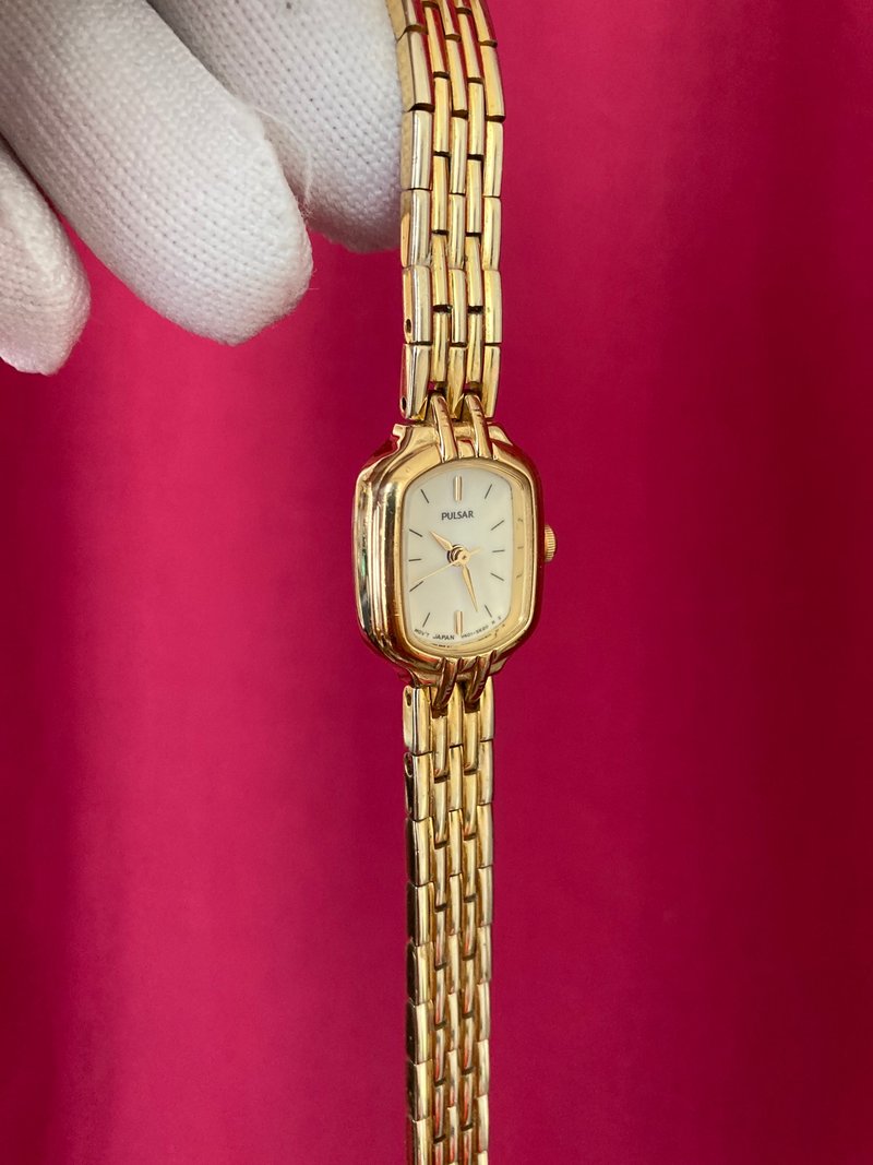 PULSAR 特殊罕见夜光表盘  SEIKO旗下高阶厂牌 古董表 vintage - 女表 - 其他金属 金色