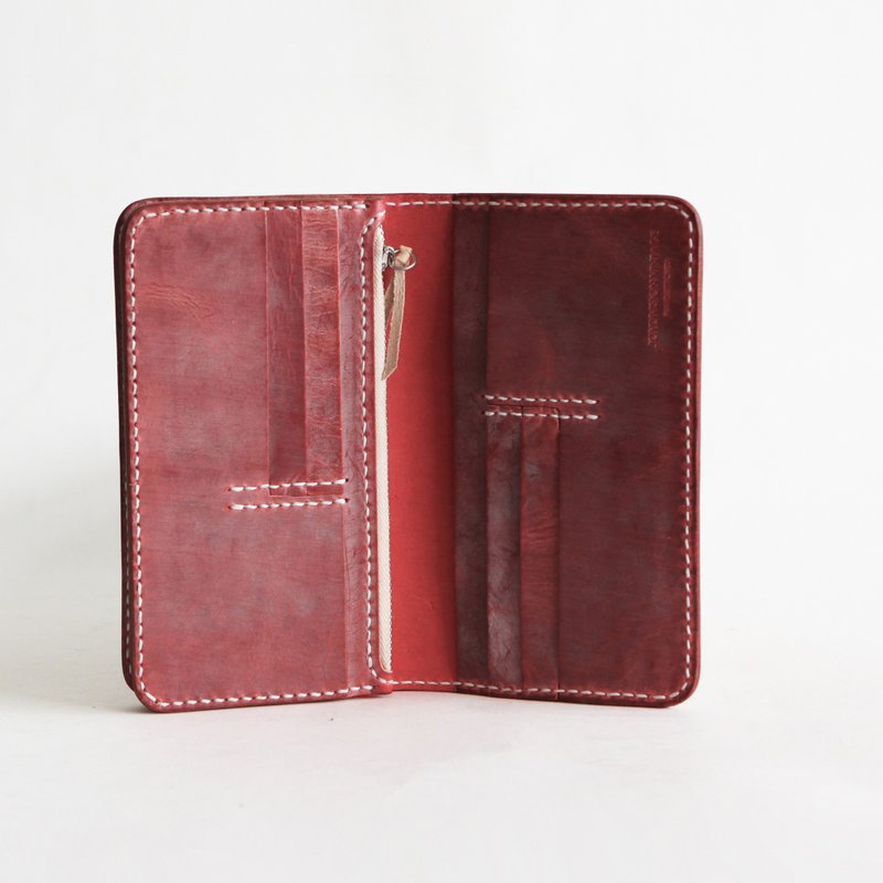 JOYDIVISION防水雾蜡皮真皮多功能简约牛皮拉链长款钱包女个性 - 皮夹/钱包 - 真皮 