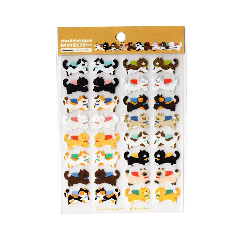 贴纸 - 签名跳跃 (Vol.01) | 猫系列模切贴纸 - 贴纸 - 塑料 