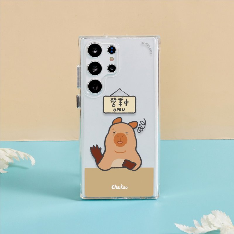 查高插画水豚社畜日常防摔透明SAMSUNG手机壳 - 被迫营业 - 手机壳/手机套 - 塑料 多色