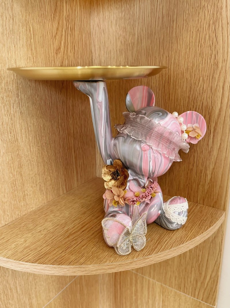 【玫泥手作】梦幻流体熊・手作饰品托盘课程 - 插画/绘画/写字 - 其他材质 