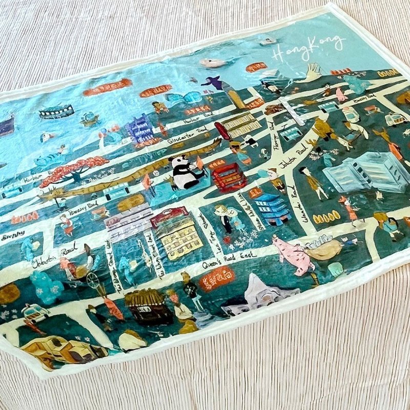 香港记忆 HK MEMORY系列 毛毯 沙发毯 盖毯子 夏季空调毯子 - 被子/毛毯 - 聚酯纤维 