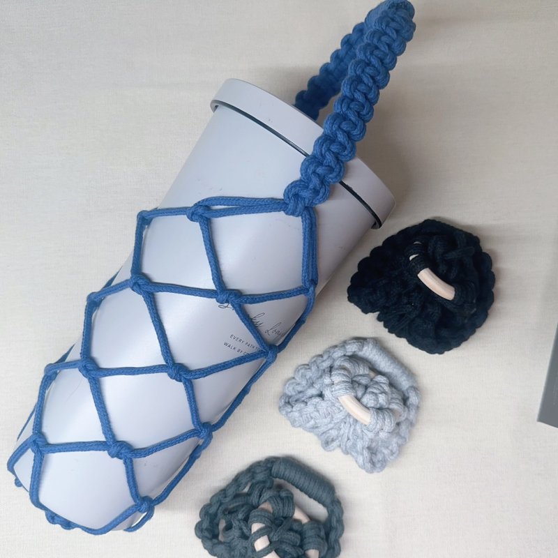 中性款极简饮料提袋 - 随行杯提袋/水壶袋 - 其他材质 灰色