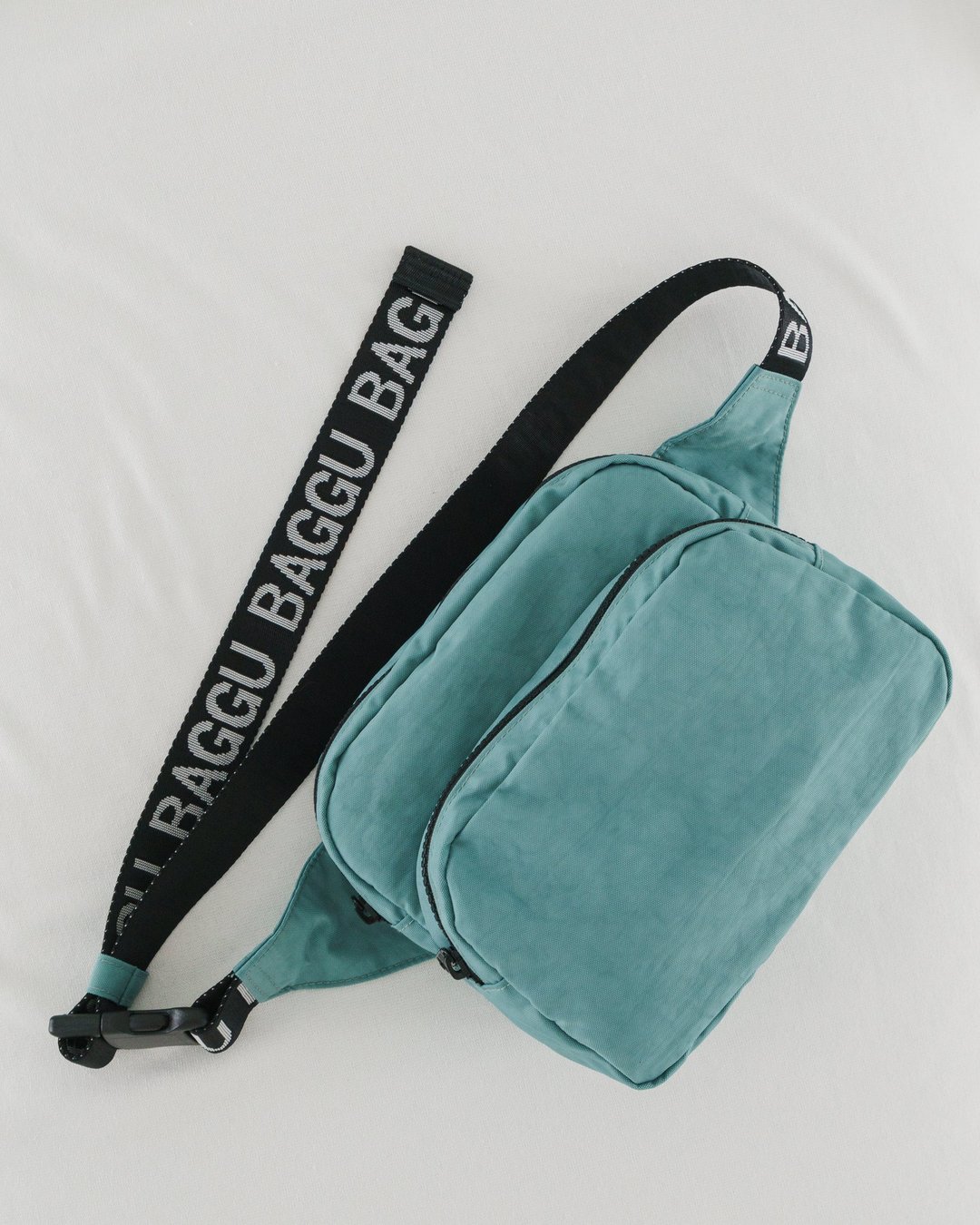 【 新品 】Baggu Fanny Pack 时尚腰包 - 浅绿 - 侧背包/斜挎包 - 防水材质 绿色