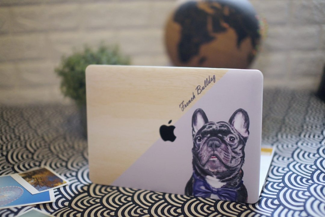 定制化狗猫宠物水彩风苹果笔记本手提电脑全包壳Macbook Pro Air - 电脑配件 - 塑料 透明
