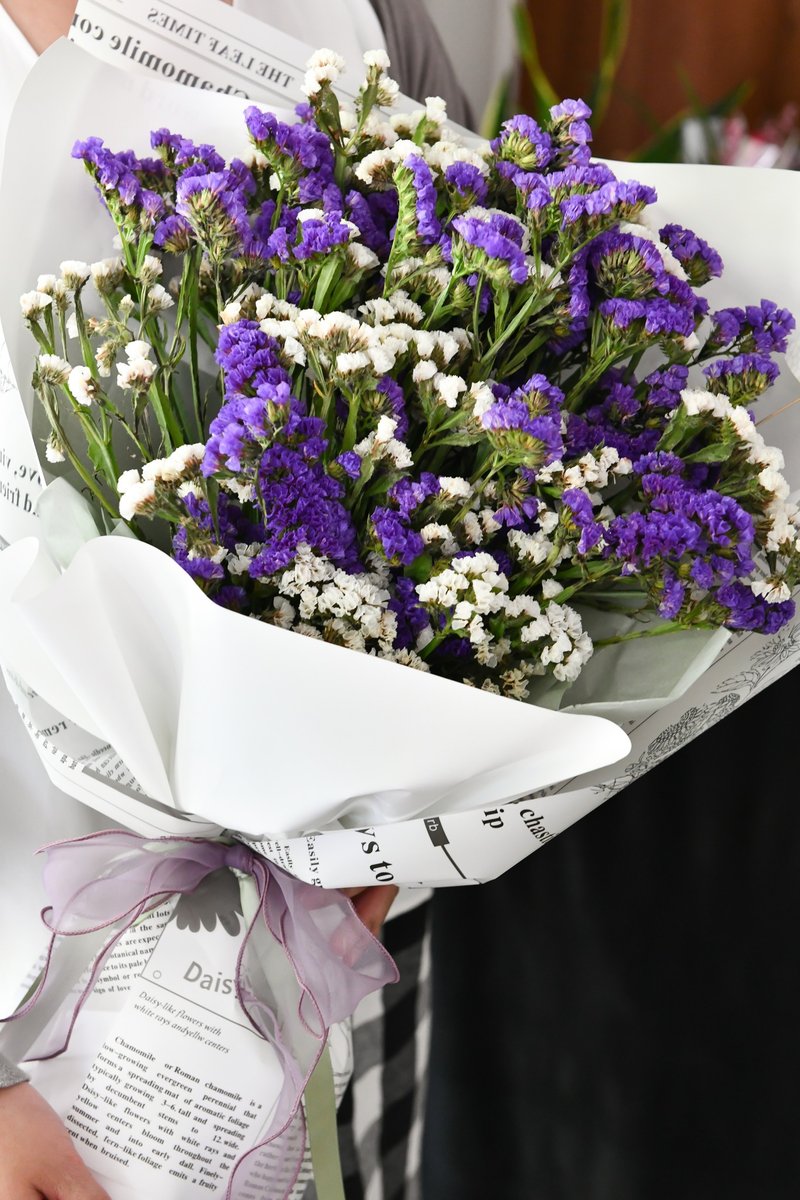 花艺课程・Statice Bouquet 昨夜星辰 花束 - 植栽 - 植物．花 