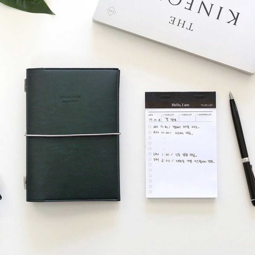 Funnymade 大人收纳A6书套-绑带-墨绿,FNM35680 - 书衣/书套 - 真皮 绿色