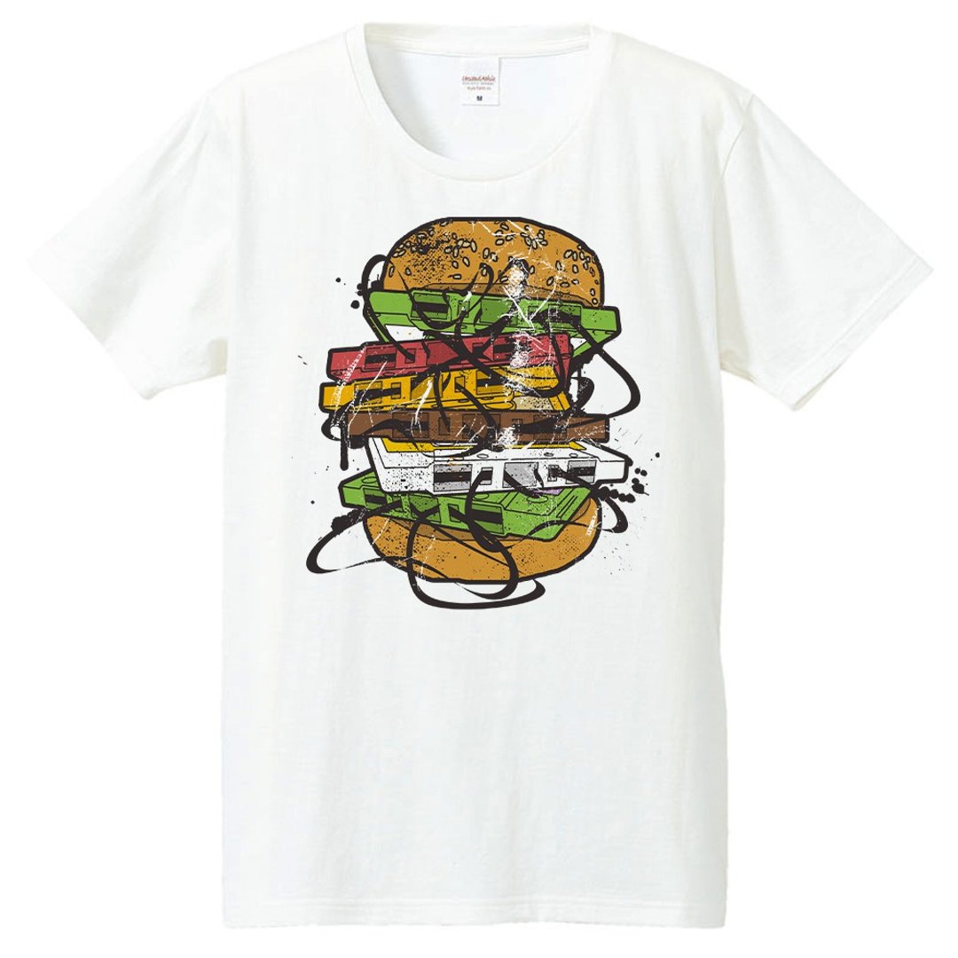 T-shirt / insert - 男装上衣/T 恤 - 棉 白色