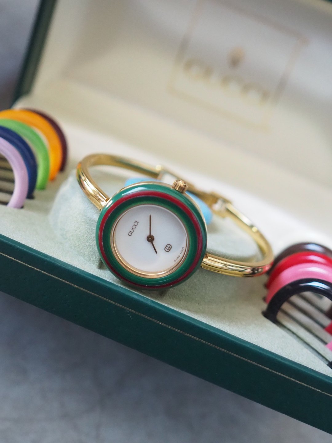 GUCCI 古驰 替换表圈腕表 手表 表饰 金色 Vintage - 女表 - 不锈钢 金色