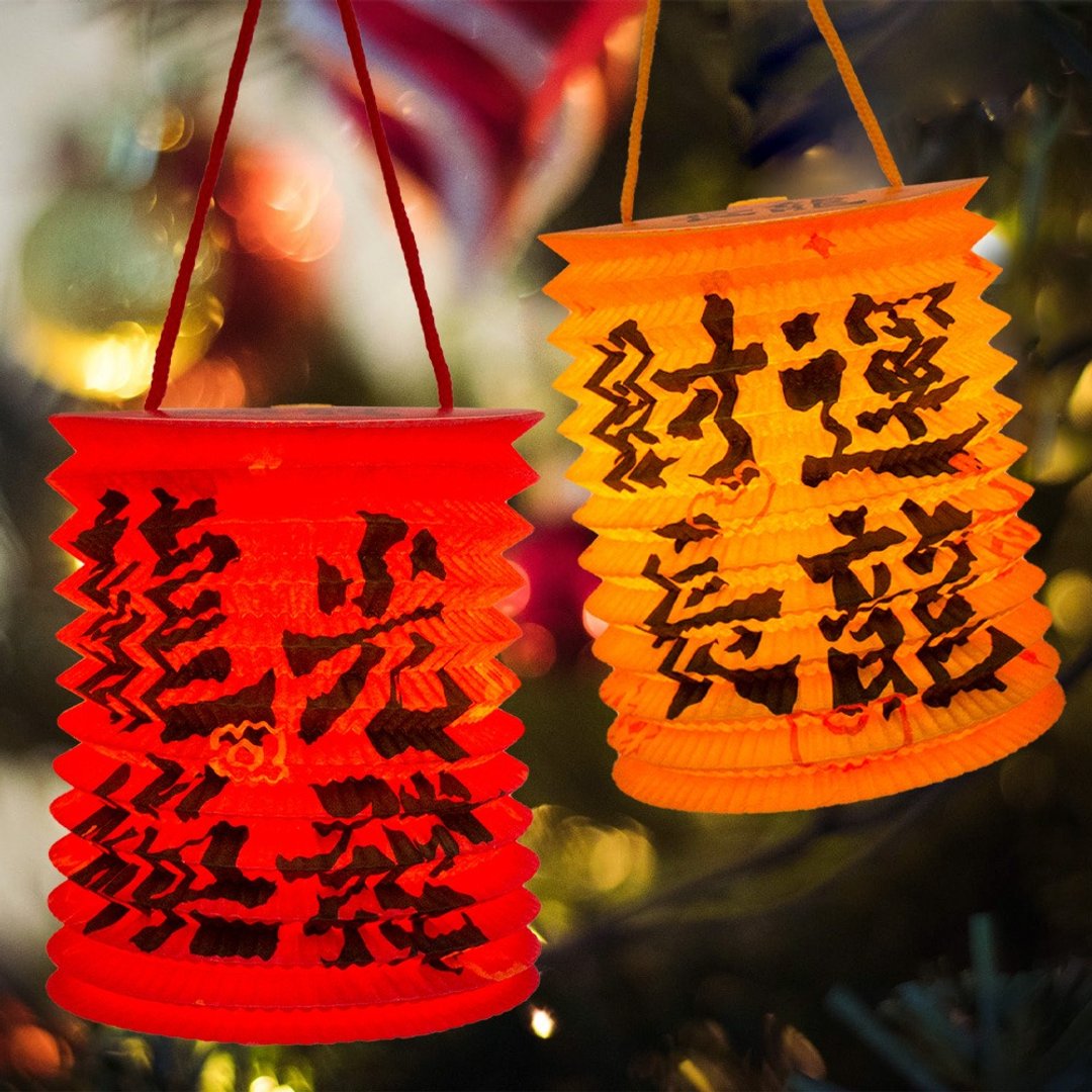 UPICK原品生活 龙年春节元宵中秋书法纸灯笼立体投影附LED灯 - 其他 - 纸 多色
