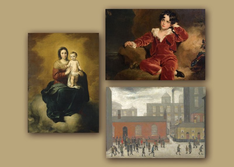 英德法绘画明信片 - 卡片/明信片 - 纸 