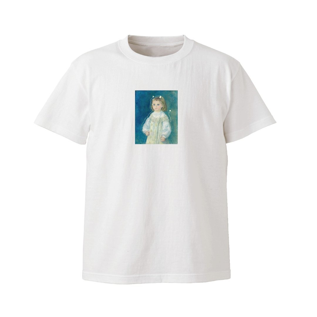 玩印花 x 世界名画纯棉T恤 帆布袋-Child-in-Whit - 女装 T 恤 - 棉 