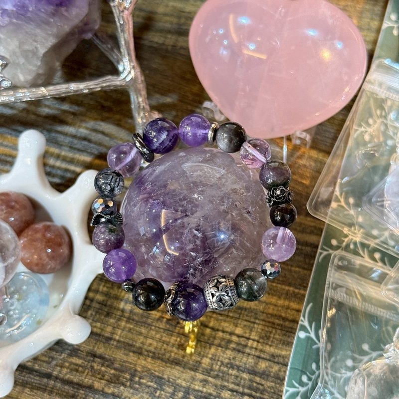 深紫转运能量手链 - 手链/手环 - 水晶 