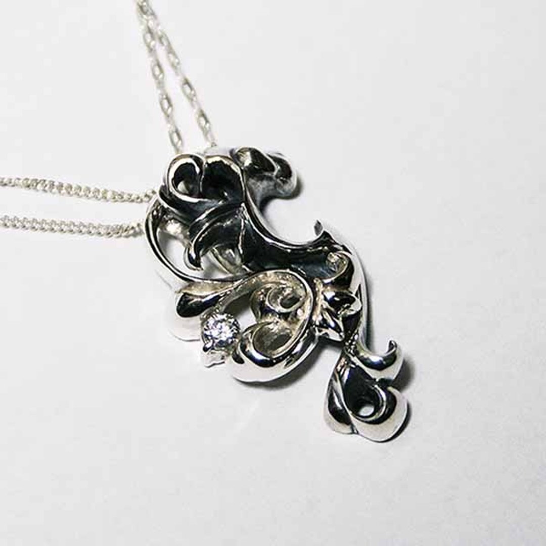 Pair pendant that combines three-dimensionally - 项链 - 其他金属 银色