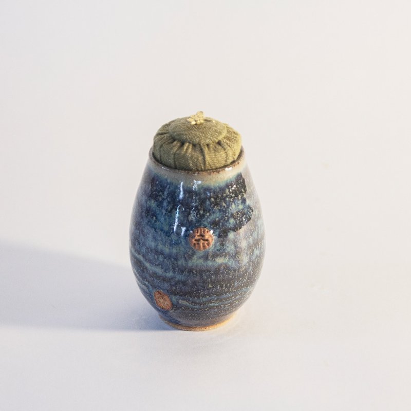 林义杰 - 布盖小茶仓 - 茶具/茶杯 - 陶 蓝色