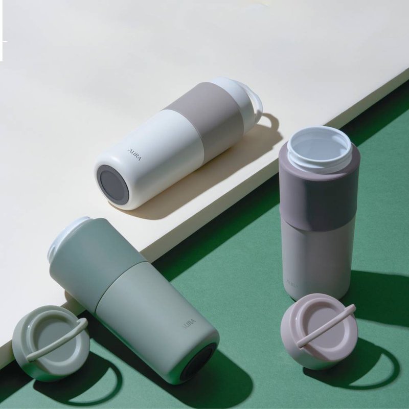 AURA 艾乐 -随行提手真陶瓷保温杯525ML(三色可选) - 保温瓶/保温杯 - 陶 多色