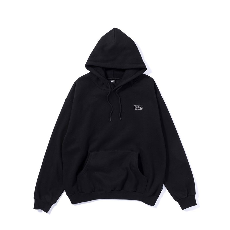 日本限定 POLER MCQUEEN HOOD 刺绣日升帽T / 黑 - 中性连帽卫衣/T 恤 - 其他材质 黑色