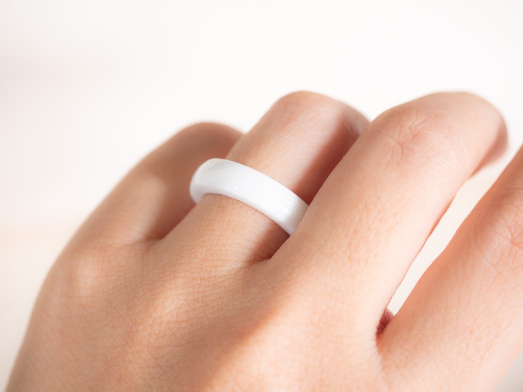 Porcelain Ring - 戒指 - 陶 白色