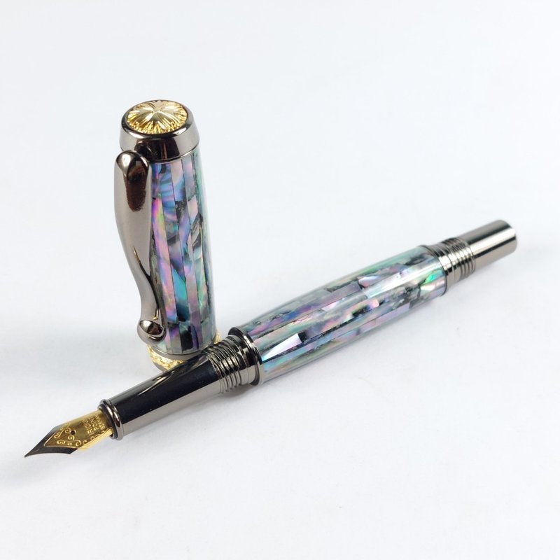 贝壳钢笔/手工钢笔/KOBE手工笔 - 钢笔 - 贝壳 蓝色