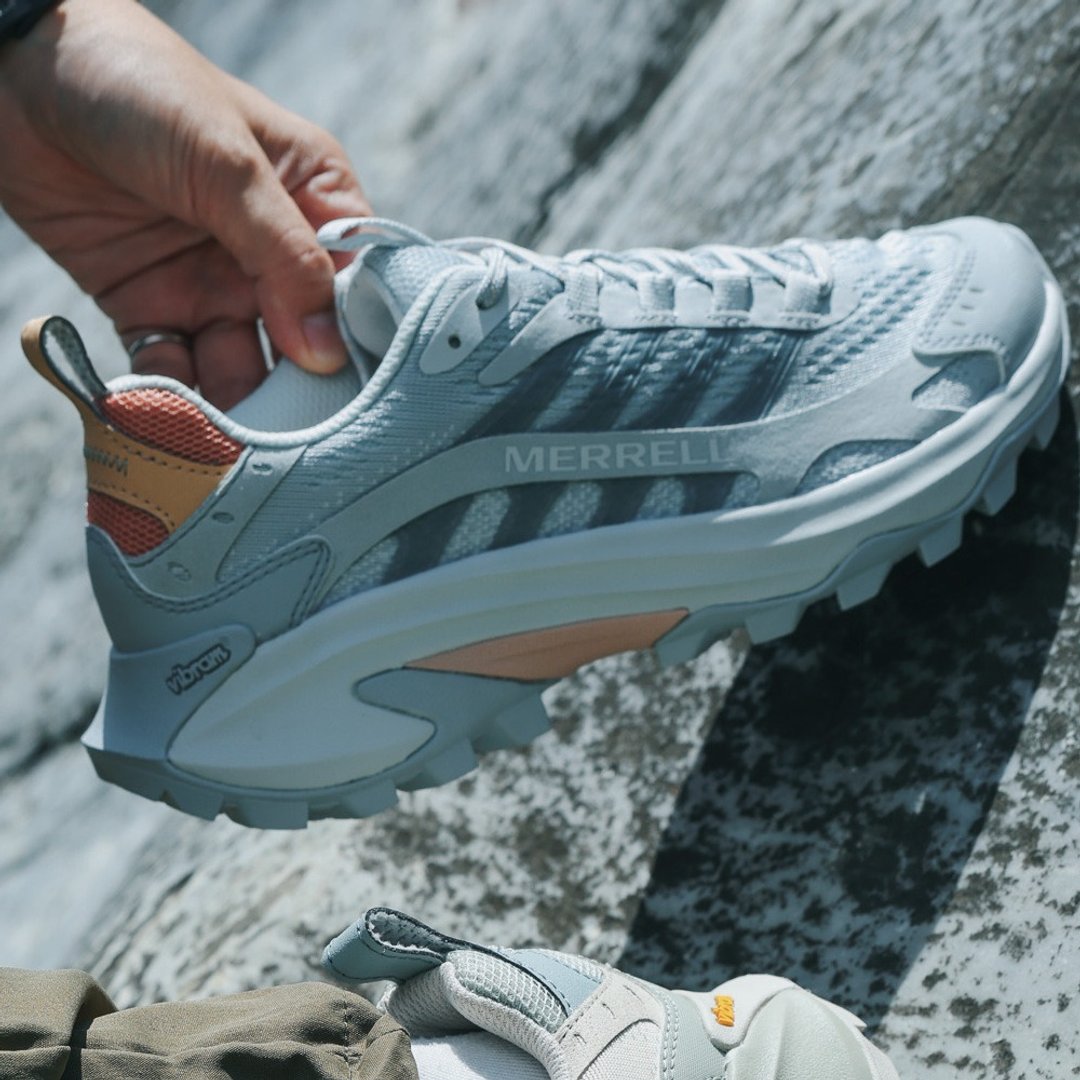 MERRELL MOAB SPEED 2 透气登山健行越野鞋 女鞋-灰蓝色 - 女款运动鞋/球鞋 - 其他材质 