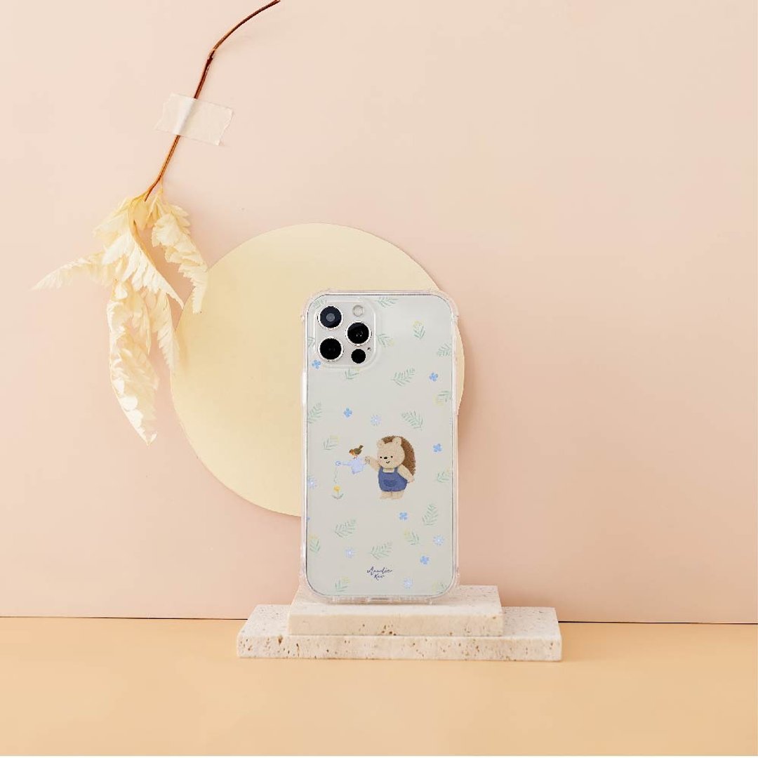 Mandie刺猬小园丁全气囊防摔iPhone手机壳 - 手机壳/手机套 - 塑料 透明