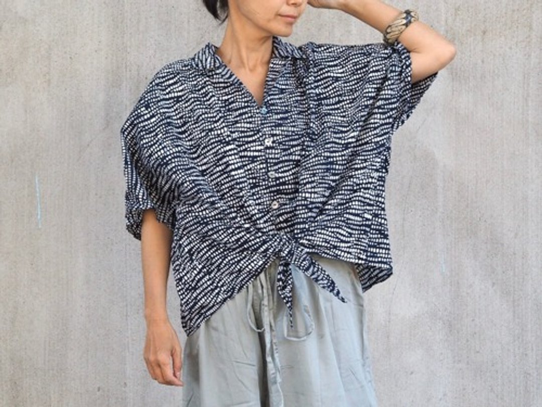 Cotton batik shirt (2) - 女装上衣 - 棉 