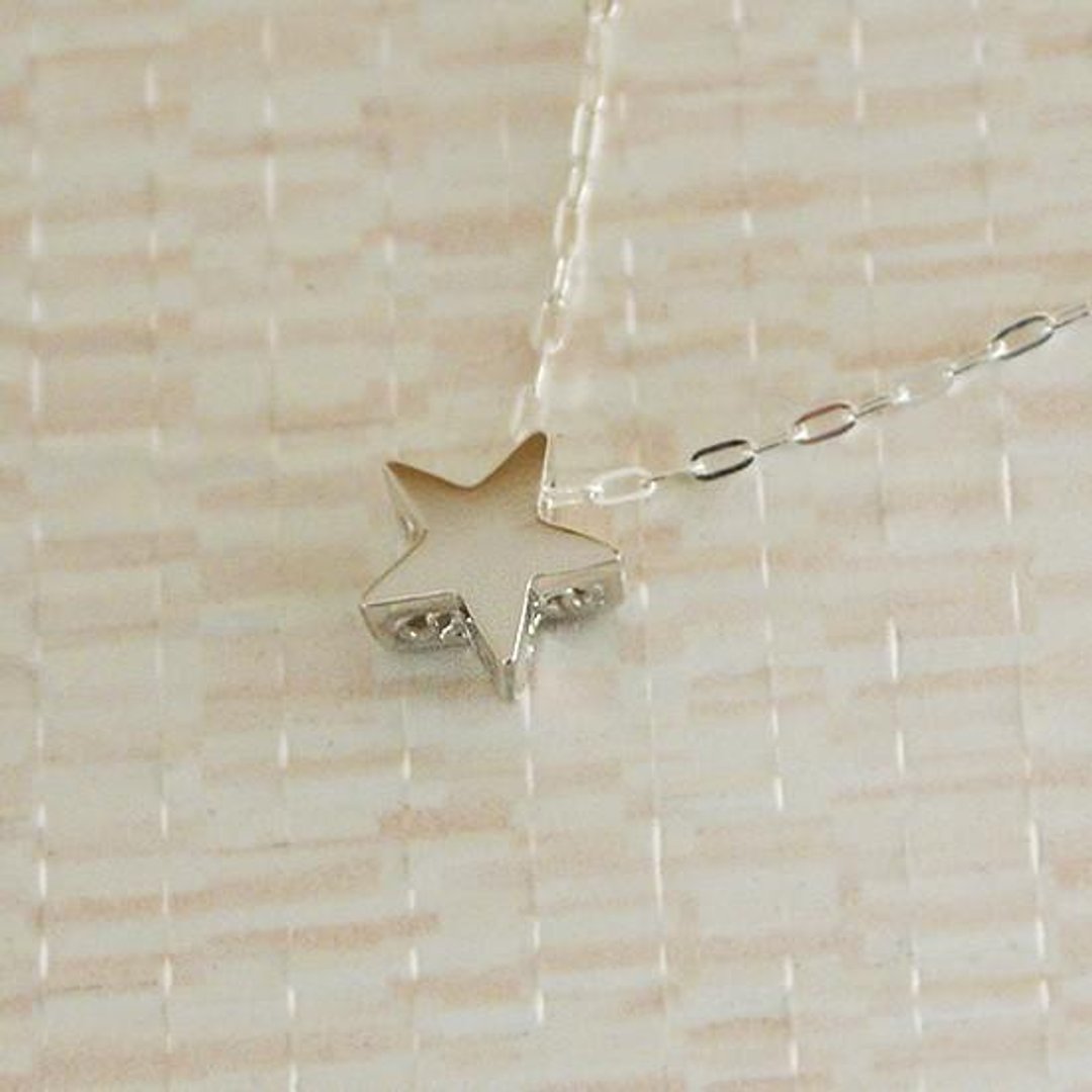 Three-dimensional star pendant - 项链 - 其他金属 银色