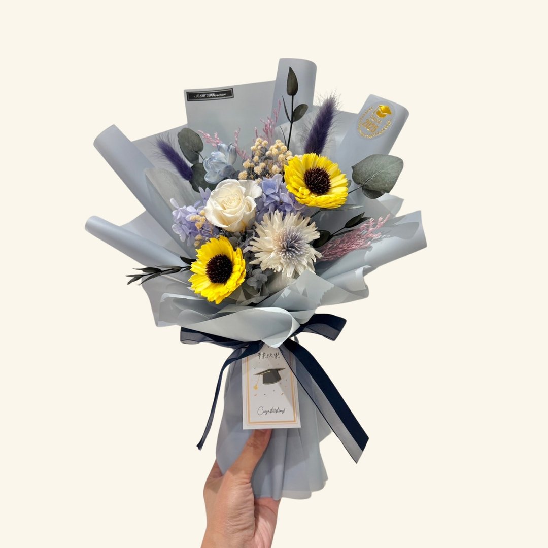 毕业花束 向日葵花束/教师节花束 - 干燥花/捧花 - 植物．花 