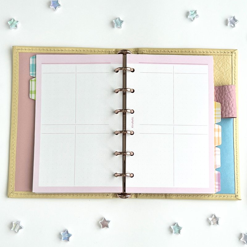 周间8マスリフィル (ミニ6サイズ) - 笔记本/手帐 - 纸 多色