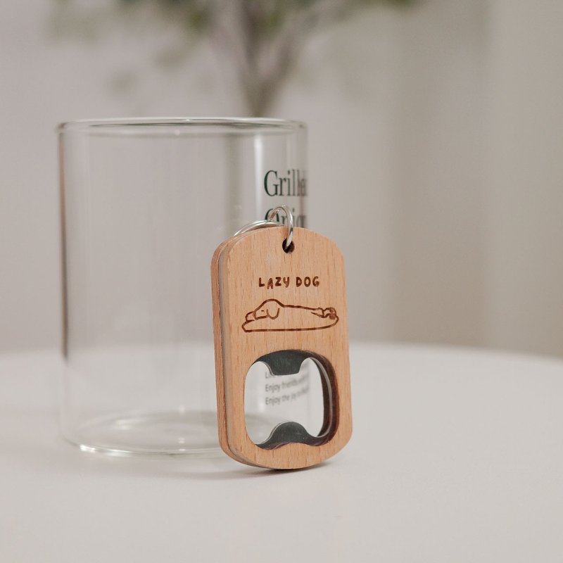 定制化雕刻 木质开瓶器 开瓶器吊饰 雕刻 啤酒开瓶器 纪念礼 - 其他 - 木头 