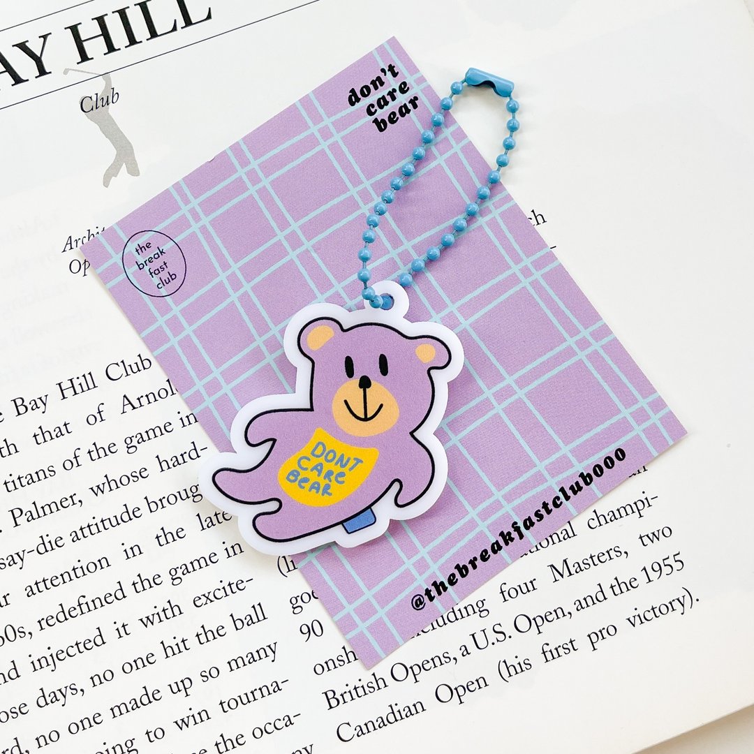 Acrylic Keychain - Don't care bear - 吊饰 - 压克力 