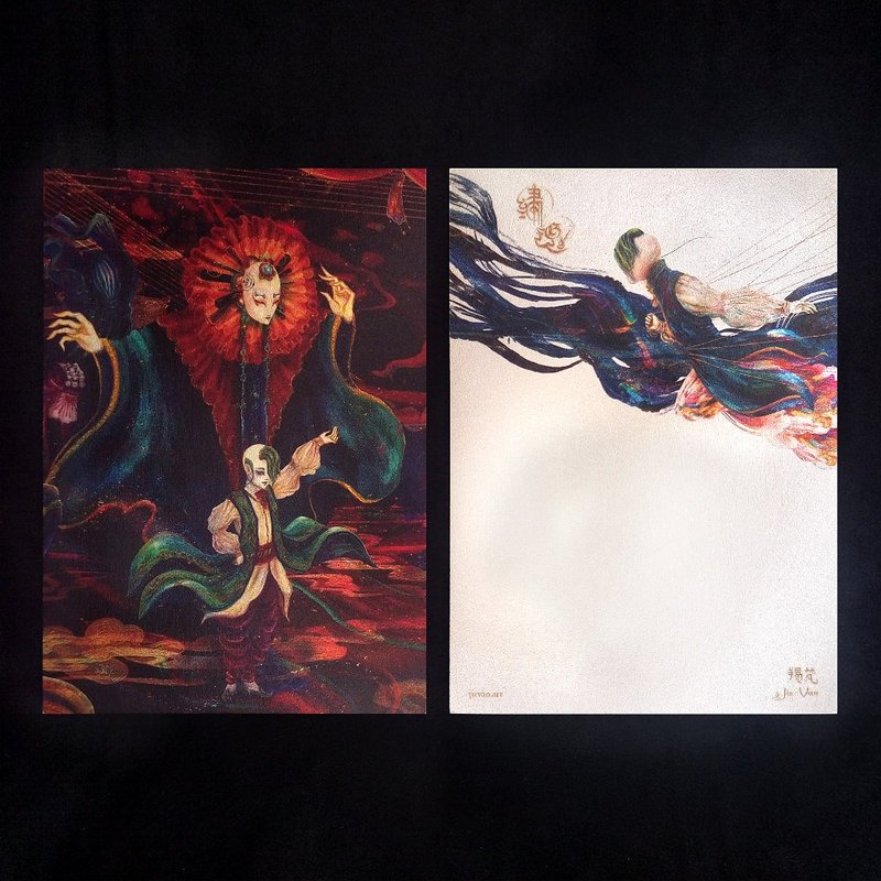 【绣魂】角色绘卡－绣纫 - 卡片/明信片 - 纸 