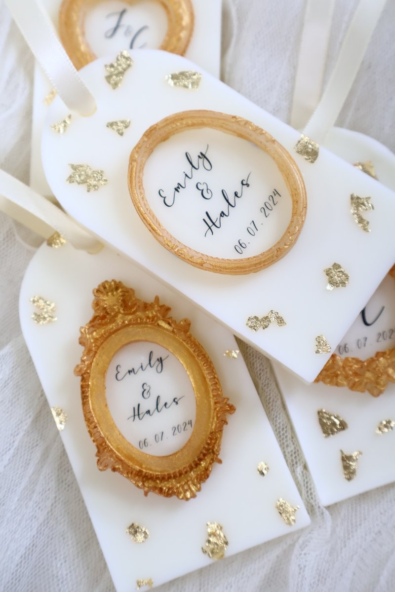 油画框香氛蜡牌 30g | 天然蜡材 | 定制礼物 | 婚礼小物 | 50件起 - 蜡烛/烛台 - 蜡 多色