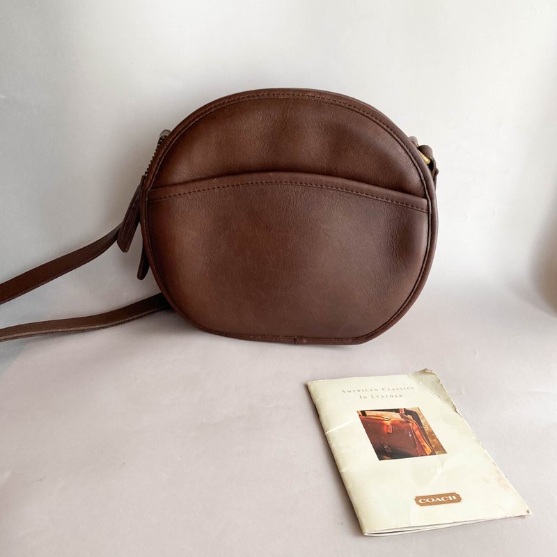 中古Coach│斜背包│侧背包│单肩包│真皮│女友礼物│ Chester - 侧背包/斜挎包 - 真皮 咖啡色